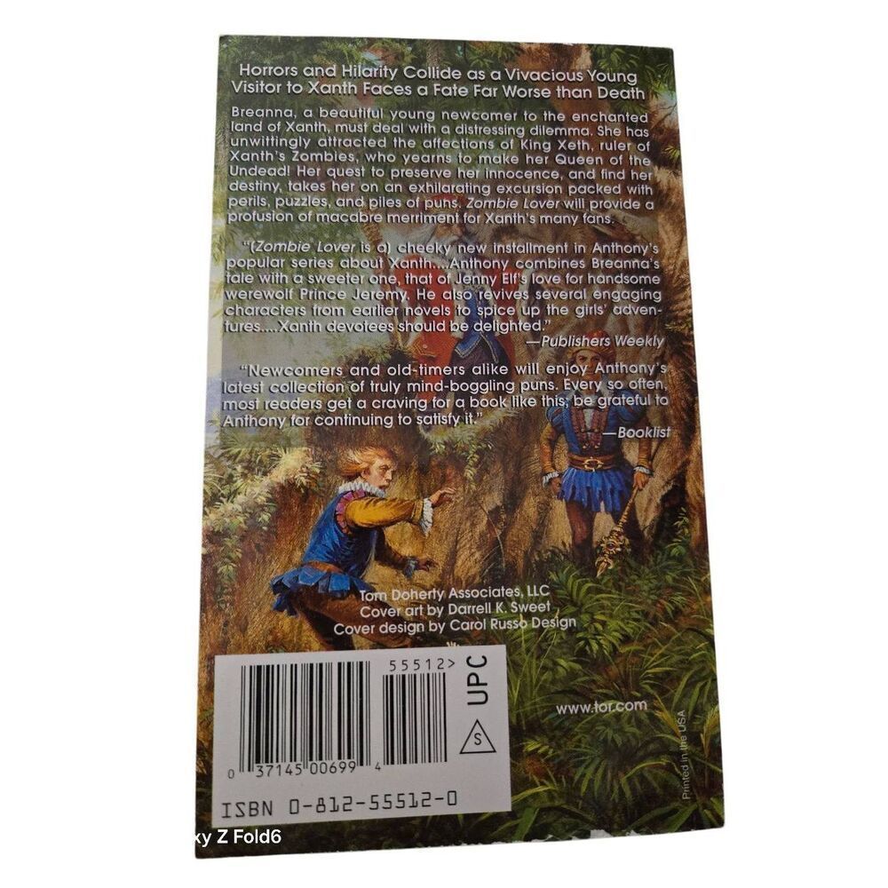 Zombie lover by Piers Anthony - TOR fantasy books - 0812555120 - Picture 4 of 5